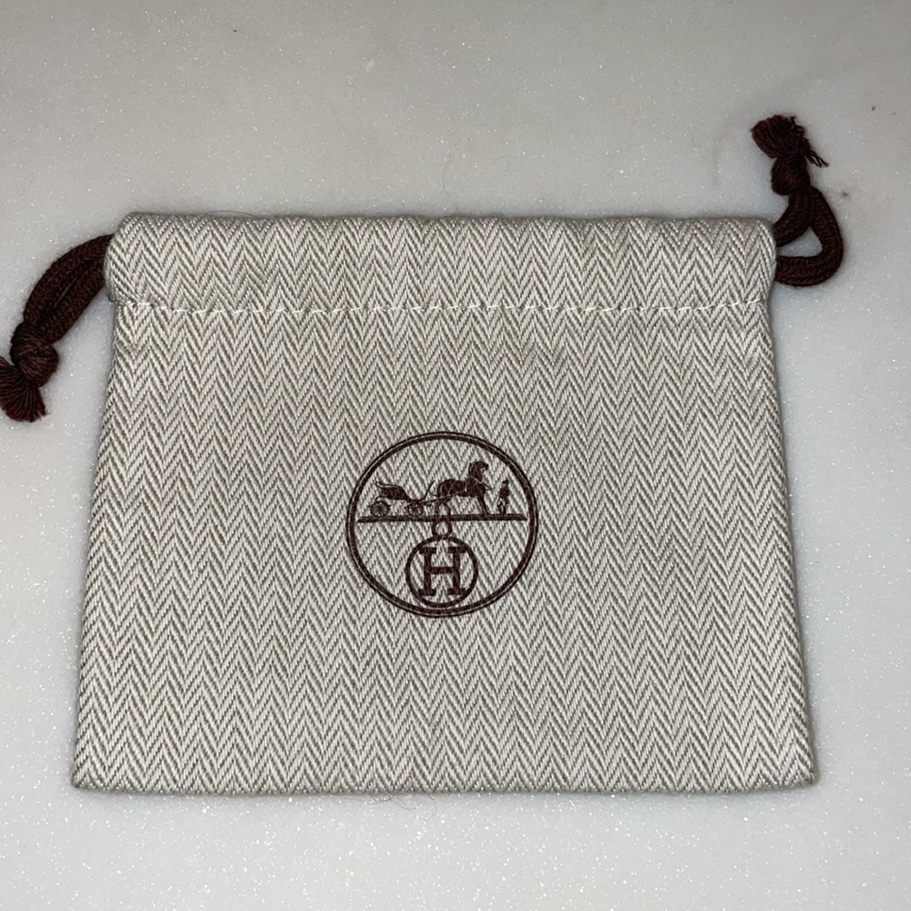 Authentic Hermes Jewelry Dust Bag
